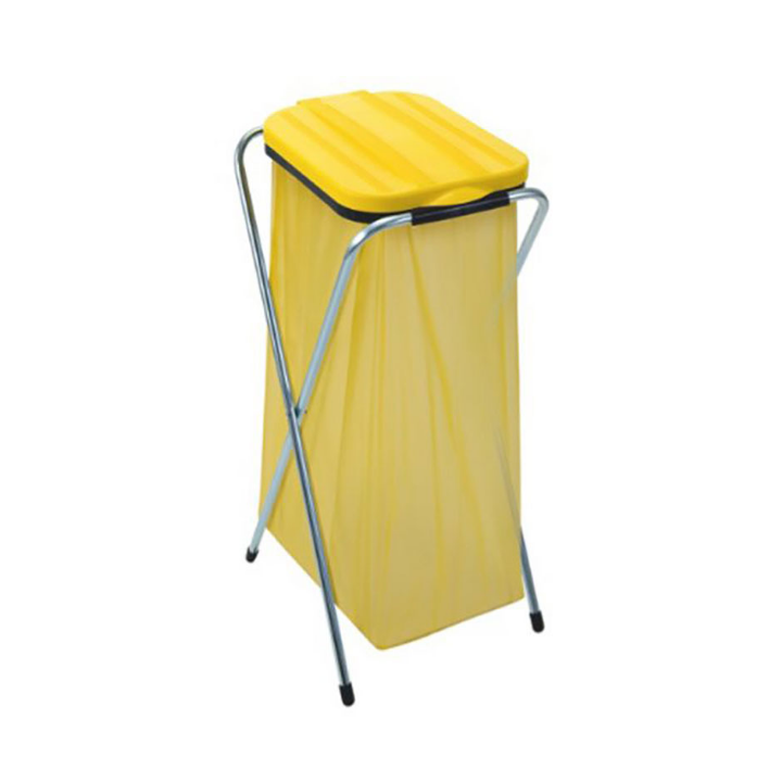 Single zakhouder met deksel, opklapbaar, geel, VB 211001 - 0
