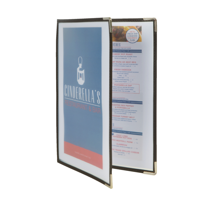 Menukaart securit a4 2 delig pagina 4 transparant(mc3-cya4-b - 0