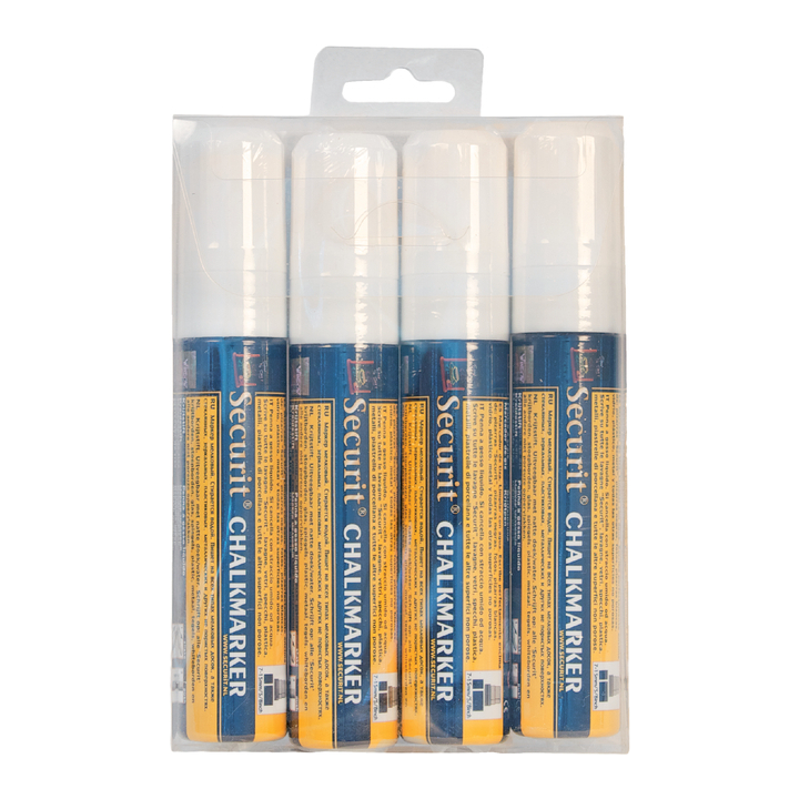 Krijtstift securit sma-720 blokpunt 7-15mm wit(sma720-v4-wt) - 0