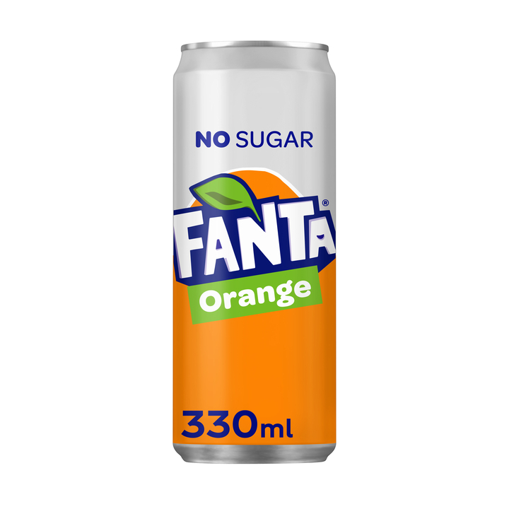 Frisdrank fanta orange zero blik 330ml(284934) - 0