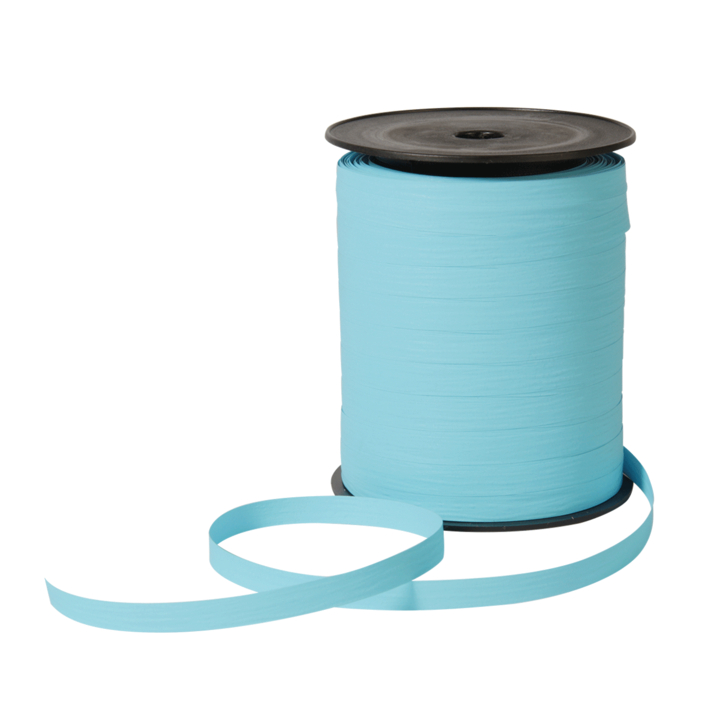 Krullint, paperlook, 10mm x 250m, l.blauw - 0