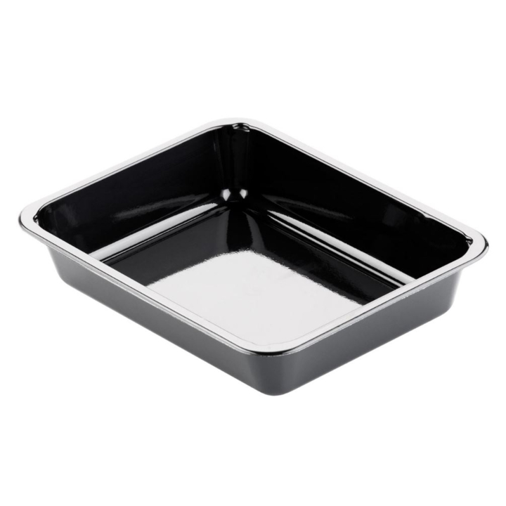 Biopak, CPET menu tray, 225x175x43 cm, 1-vaks, zwart, 122018 (300 stuks) - 0