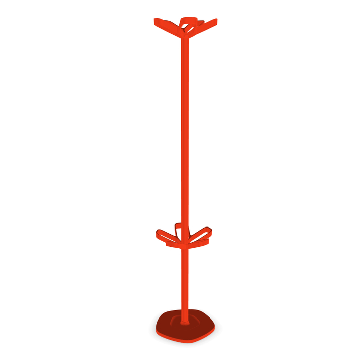 Kapstok Flower+ parapluh, 169x345cm. 10 ophangpunten. Rood. - 0