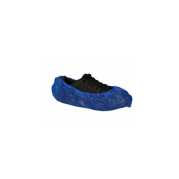 Schoenovertrek, CPE, maat 36-46, blauw, 130my (500 stuks) - 1