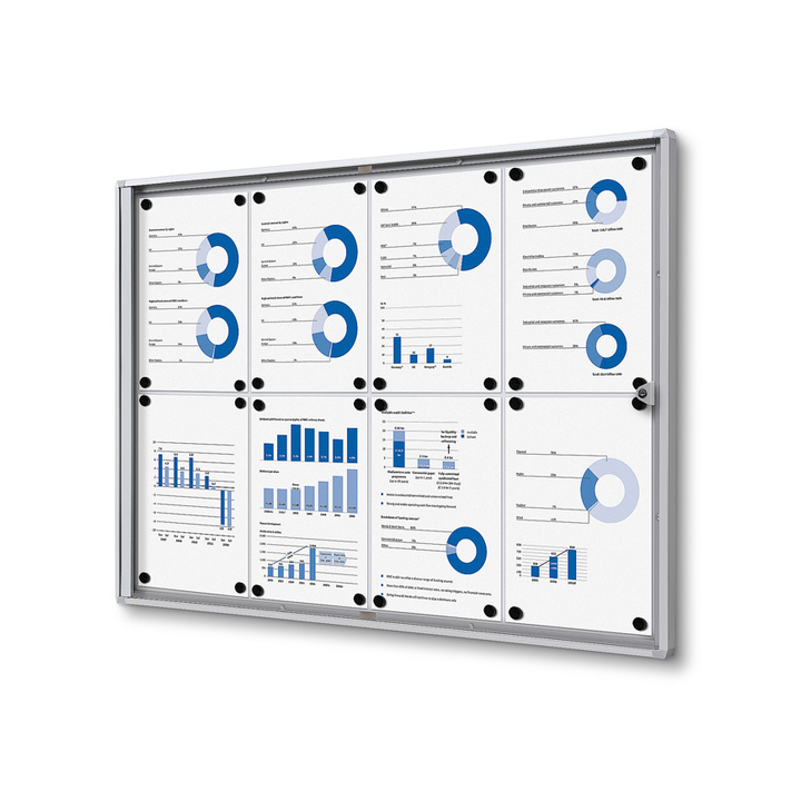 Vitrinebord Quantore indoor economy 8x a4(scxs8xa4) - 0