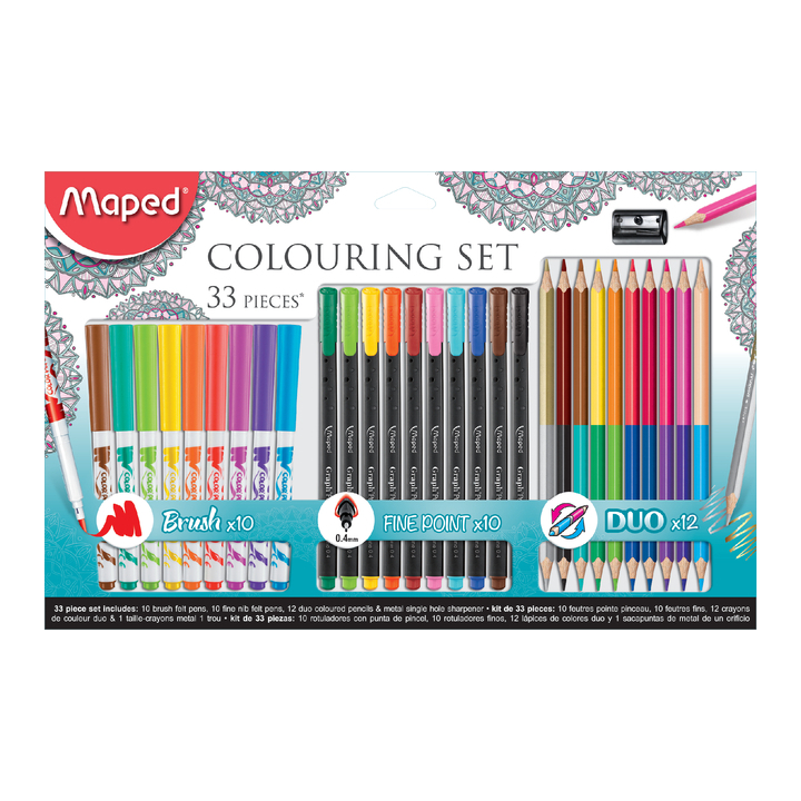 Viltstift maped colouring set 33delig ass(m897417) - 0