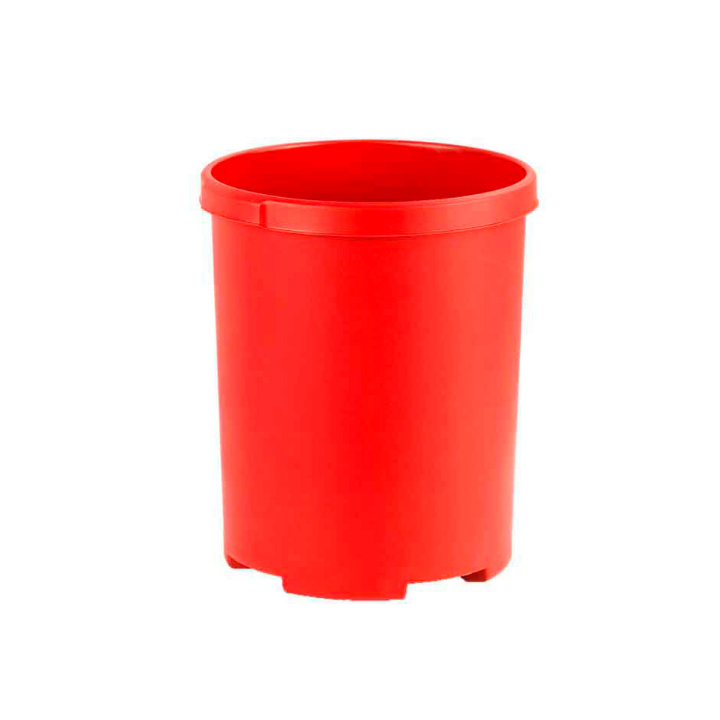 Kunststof papierbak, rond, 50 liter, rood, VB 001836 - 0