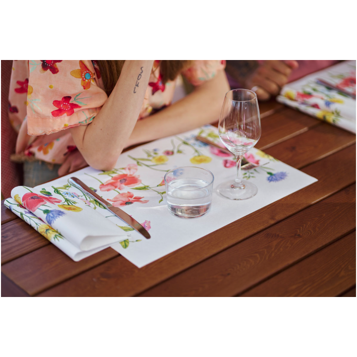 Duni, papieren placemat, 30x40cm, Flowy Meadow, 210283(1000) - 2