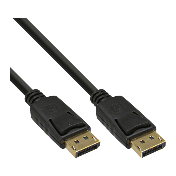 Kabel inline displaypt 4k60hz m-m 1.5 meter zwart(17111p) - 0