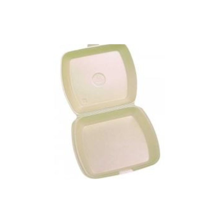 Maaltijdbak,Eps, 1-vak, met deksel, beige (250stuks) - 0