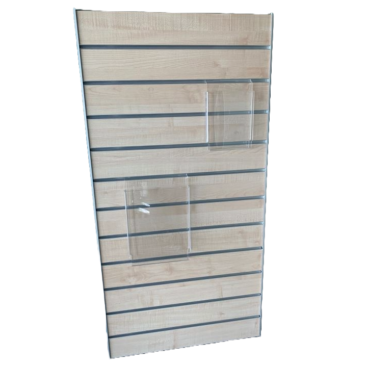 Slatwall paneel Ahorn 600x1200 mm incl afwerkstip - 0