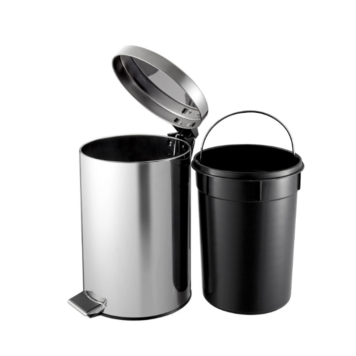 Pedaalemmer met binnenemmer, 3 liter, RVS, VB 222203 - 1