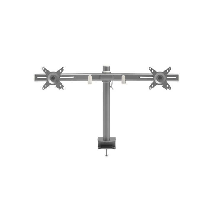 Viewmate monitorarm dubbel zilver, crossbar in doos voor - 0