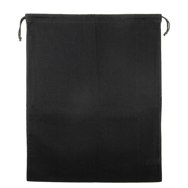 Zakje, katoen, 40x50cm, met trekkoord, zwart (100 stuks) - 0