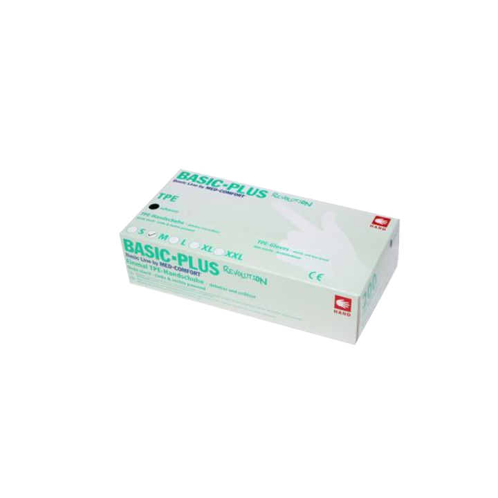 Handschoen, basic plus, TPE, maat L, zwart, ongepoederd (2000 stuks) | OP=OP AANBIEDING - 1