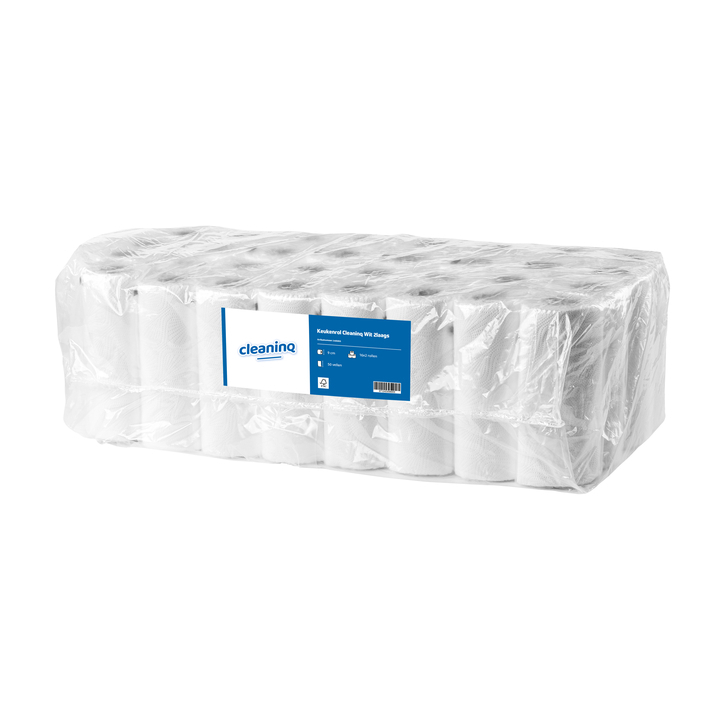 Cleaninq | Keukenrol | 50 Vel | 2-Laags | Wit | 2157 (32 stuks) - 0