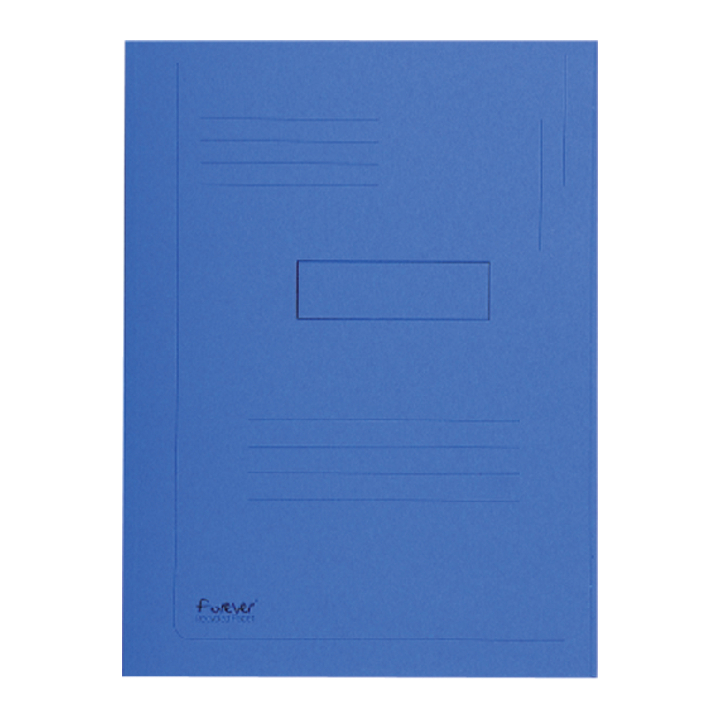Dossiermap exacompta forever 290gr 2kleppen blauw(445006e) - 0