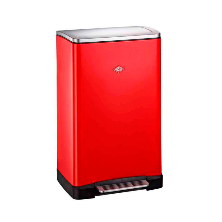 Wesco Double, pedaalemmer, 2x18 liter, rood, VB 381411 - 0