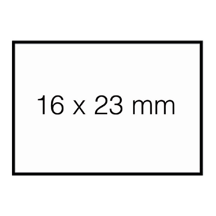 Prijsetiket duo 20 perm wit tbv pb 220 - 0