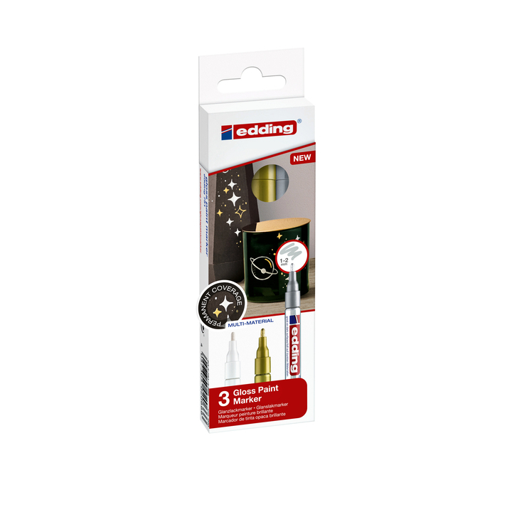 Viltstift edding lakmarker metallic ass(4-751-3-999) - 0