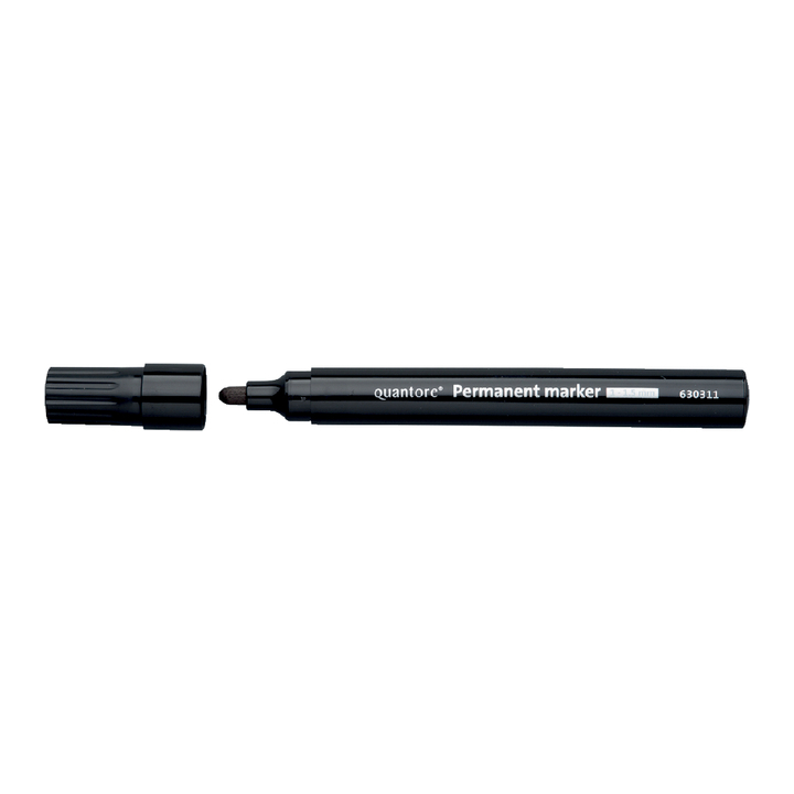 Viltstift quantore perm rond 1-1.5mm zwart - 0