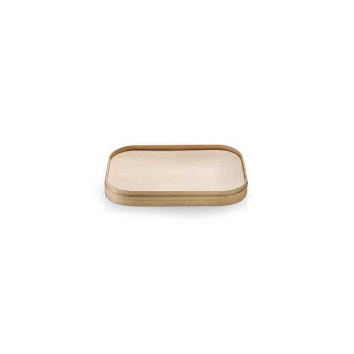 Deksel, kraft-PLA, 17.3x12cm (300 stuks) - 0