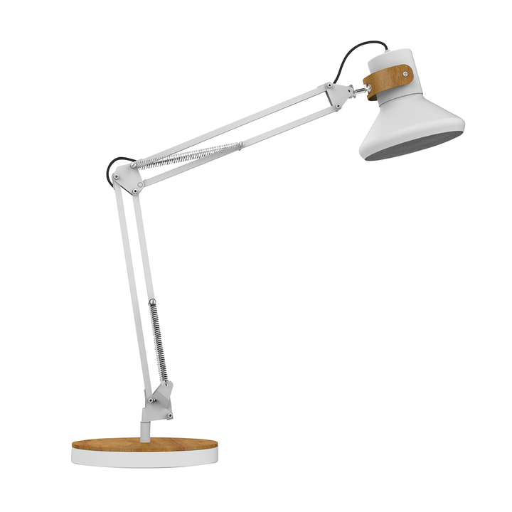 Bureaulamp unilux baya led wit/bamboe(400153645) - 0