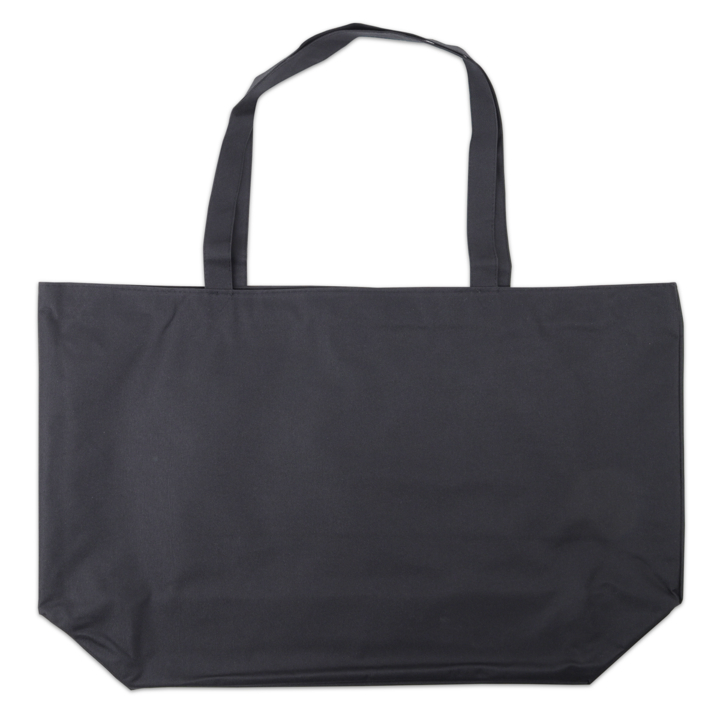 Strandtas, 70x45+2x10, nylon, zwart (25 stuks) - 0