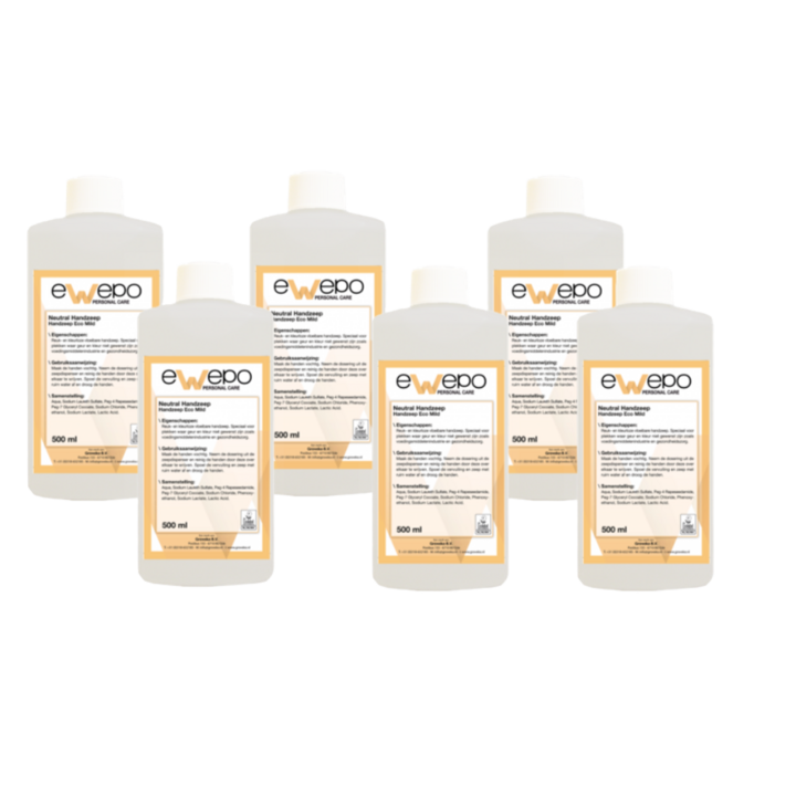 Ewepo Spring | Handzeep | 500ml | Geparfumeerd (6 stuks) - OP=OP AANBIEDING - 0