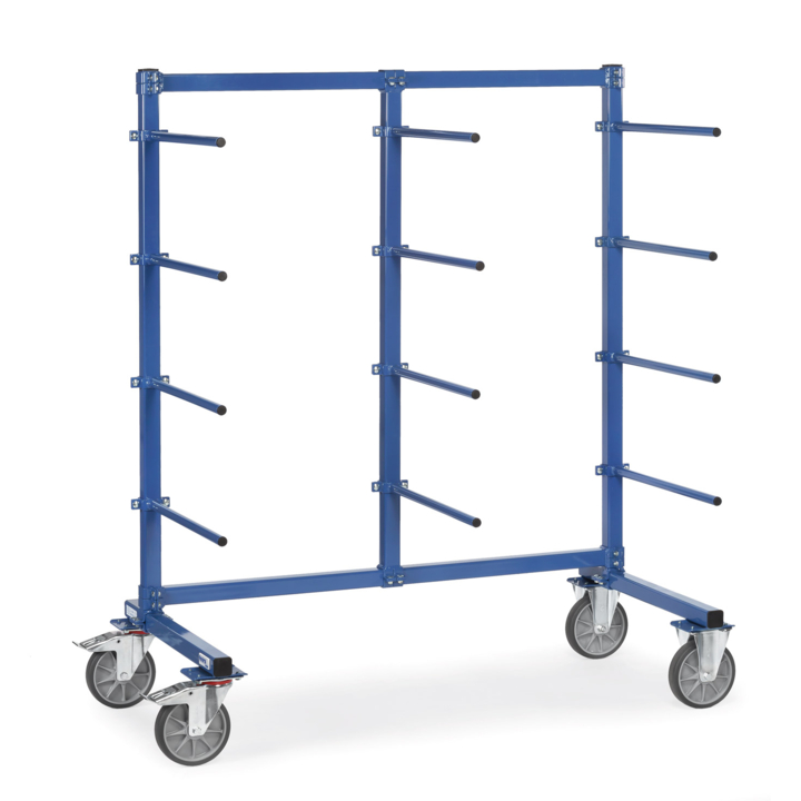 Draagarmwagen met poedercoating, 2200x800x1807 mm - 0