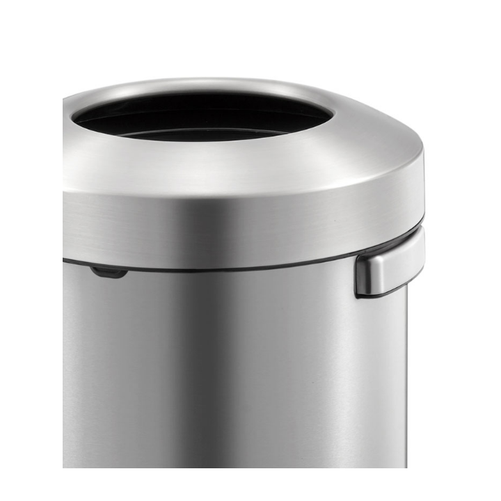 Eko, open top afvalbak, 50 liter, mat RVS, VB 905550 - 1