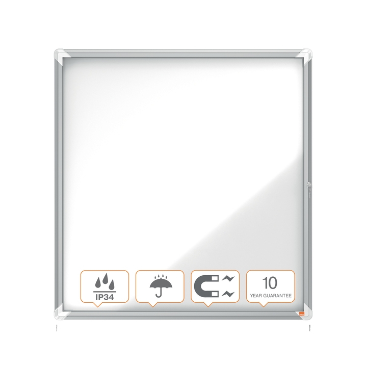 Vitrinekast buiten nobo glas magnetisch 12x a4(1902581) - 1