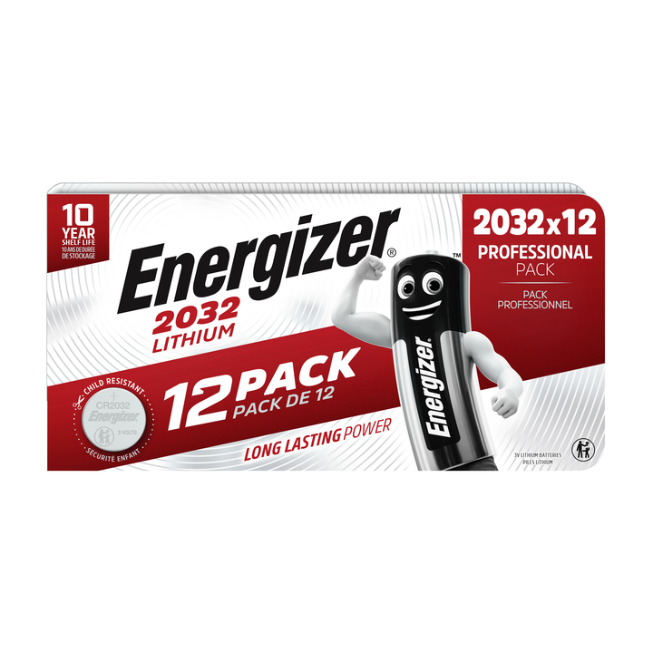 Batterij energizer cr2032 lithium 12st - 0