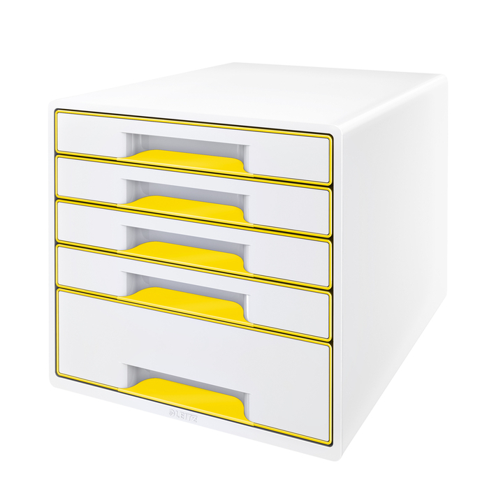Ladenbox leitz wow 5 laden wit/geel(52142016) - 0