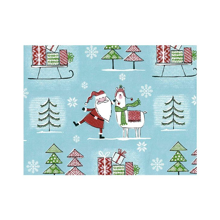 Kerst papier, 30cm x 200m, 29203B, Christmas Deer - 0