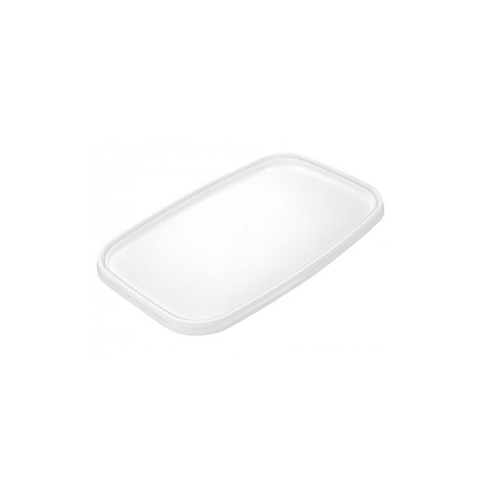 Deksel rechthoek, PP, 192x129mm, type 2530, wit (1260 stuks) - 0