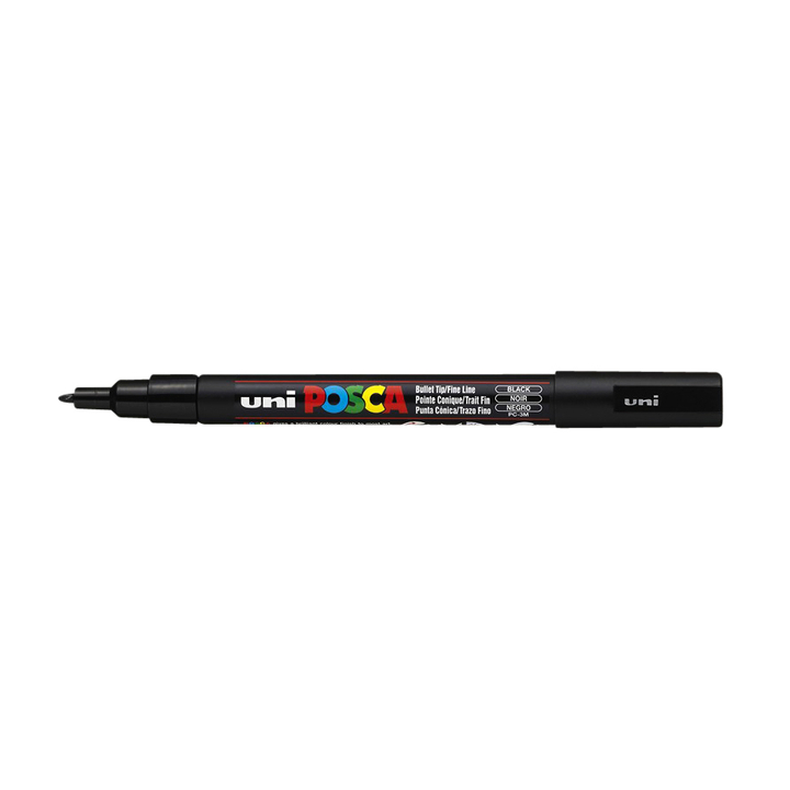 Verfstift posca pc3m f zwart(pc3m n) - 0