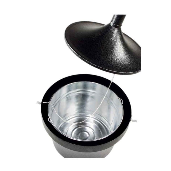 Rubbermaid, Aladdin rookpunt, zwart, VB 395660 - 1