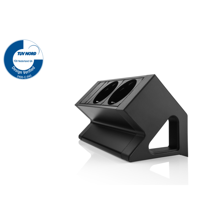 Filex, Power Desk Up 2.0, 2x 230V, zwart - 1