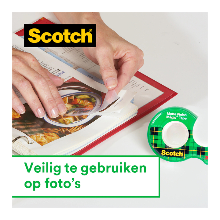 Plakband scotch magic 810 19mmx10m onzichtbaar(8101910) - 2