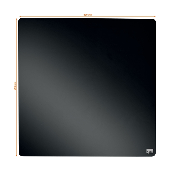 Whiteboard tegel nobo 36x36cm zwart gelakt(1903774) - 2