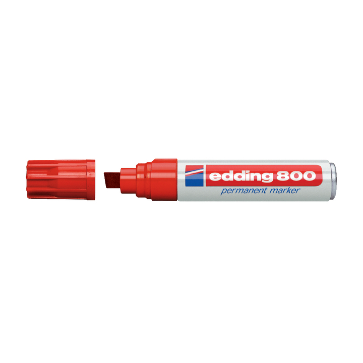 Viltstift edding 800 perm schuin 4-12mm rood - 0