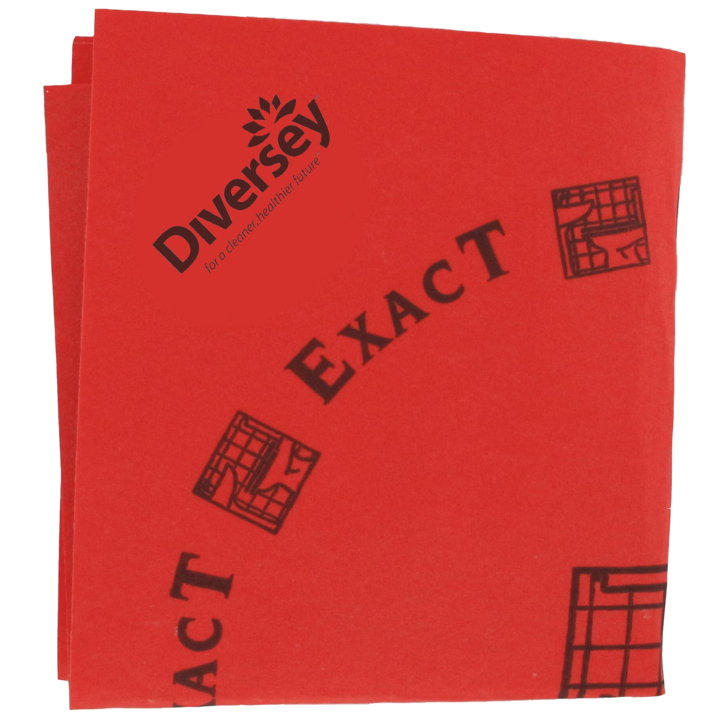 Diversey Taski Exact, poetsdoek, rood (25 stuks) - 0