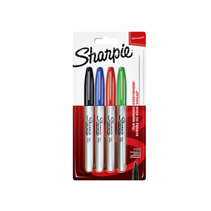 Viltstift sharpie f assorti 4st(1985858) - 0