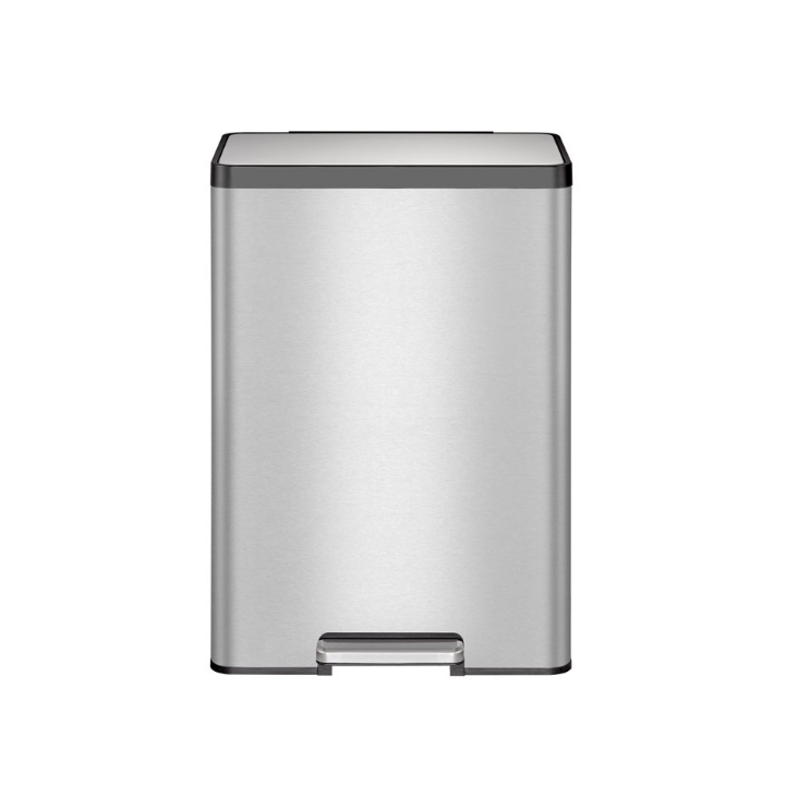 Ecocasa II, pedaalemmer, 45 liter, mat RVS, VB 913845 - 1