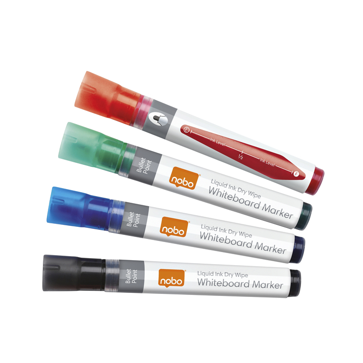 Viltstift nobo whiteboard liquid rond 3mm ass(1902408) - 0