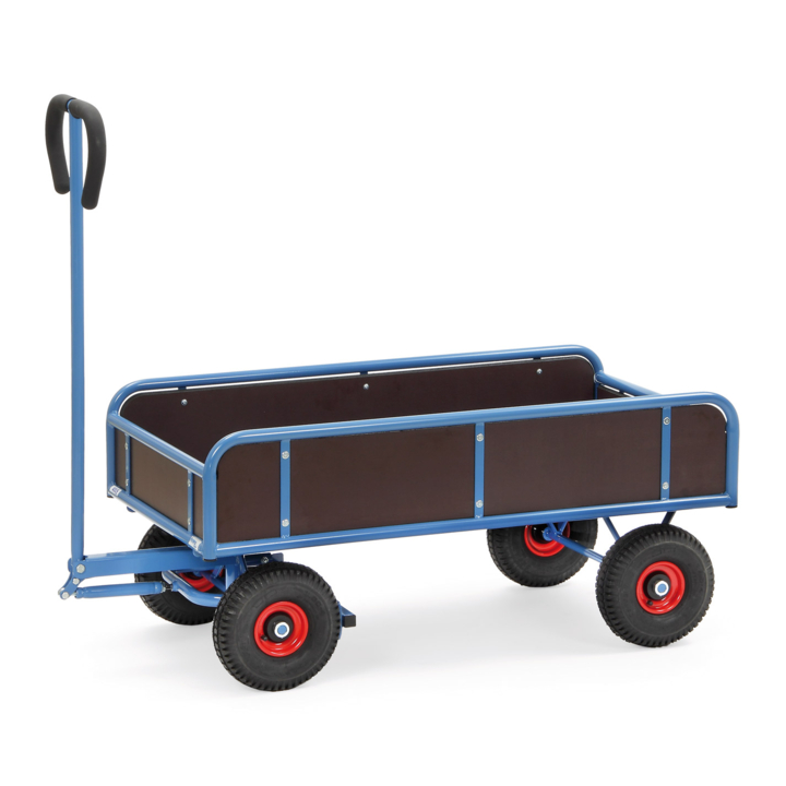 Handtrekwagen 2assig met 4 wanden, 1145x645mm - 0