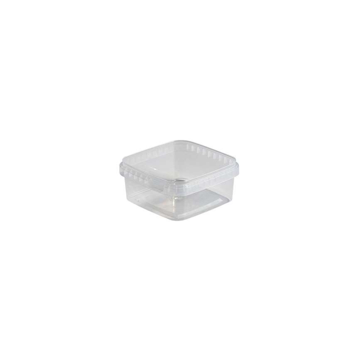 Bak vierkant, PP, 129x129x60mm, 600ml, transparant (432 st.) - 0