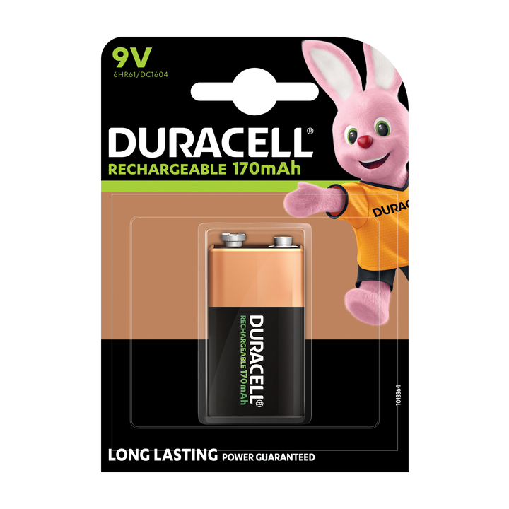 Batterij oplaadbaar duracell hr9v 9v - 0