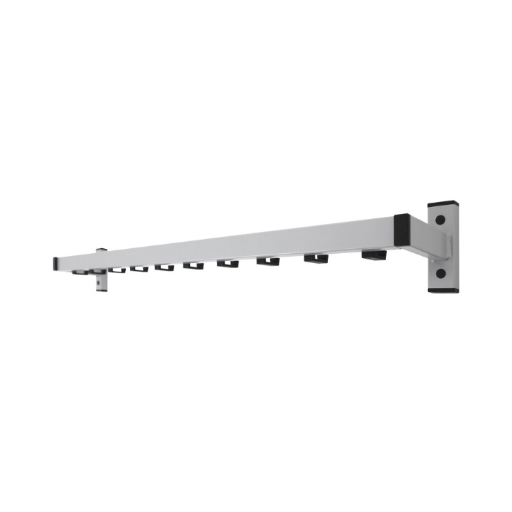 Wandkapstok Safe, 10-haaks, grijs, VB 650088 - 0